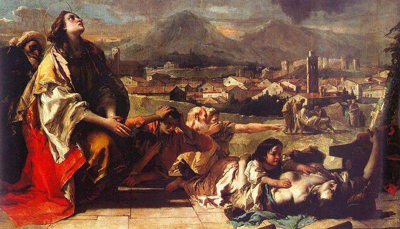 Giambattista Tiepolo Saint Tecla at Este Germany oil painting art